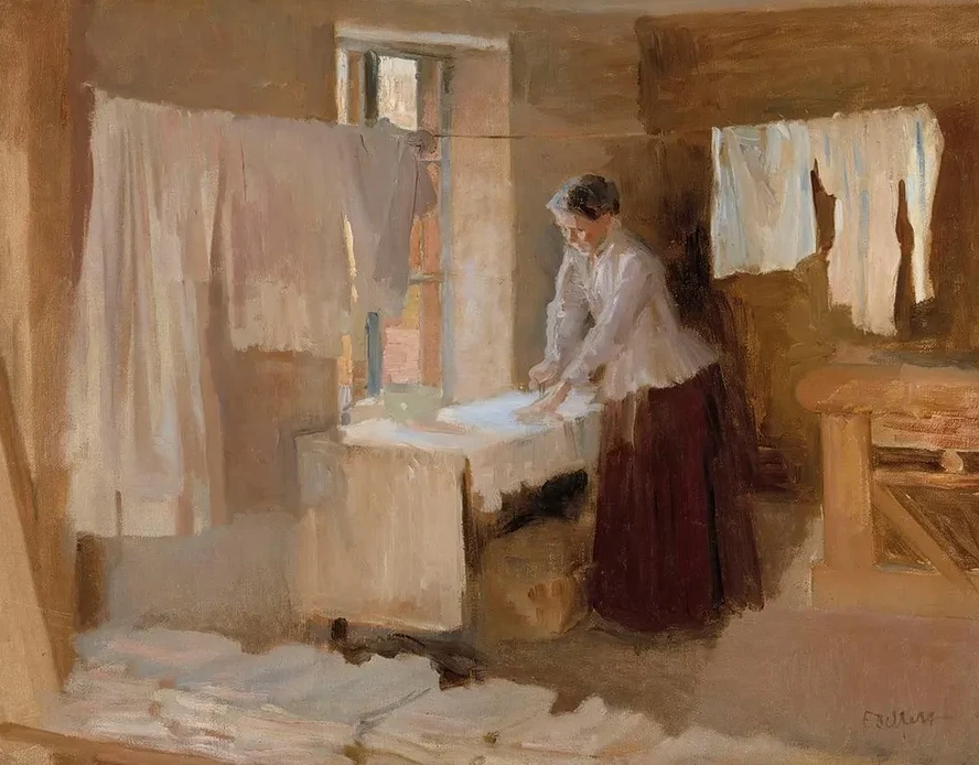 Woman Ironing, Study for the Washerwomen