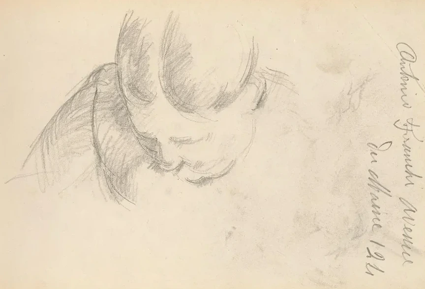 Woman Leaning Forward