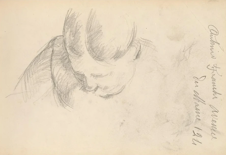 Woman Leaning Forward