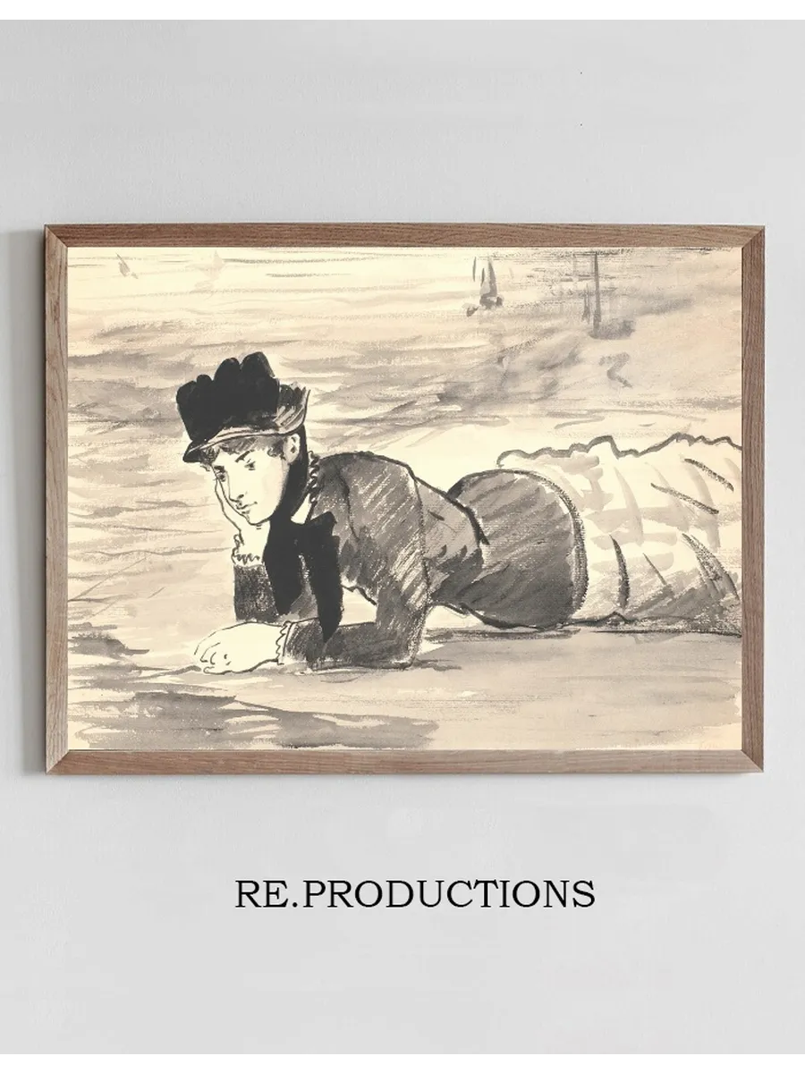 Woman Lying on the Beach. Annabel Lee