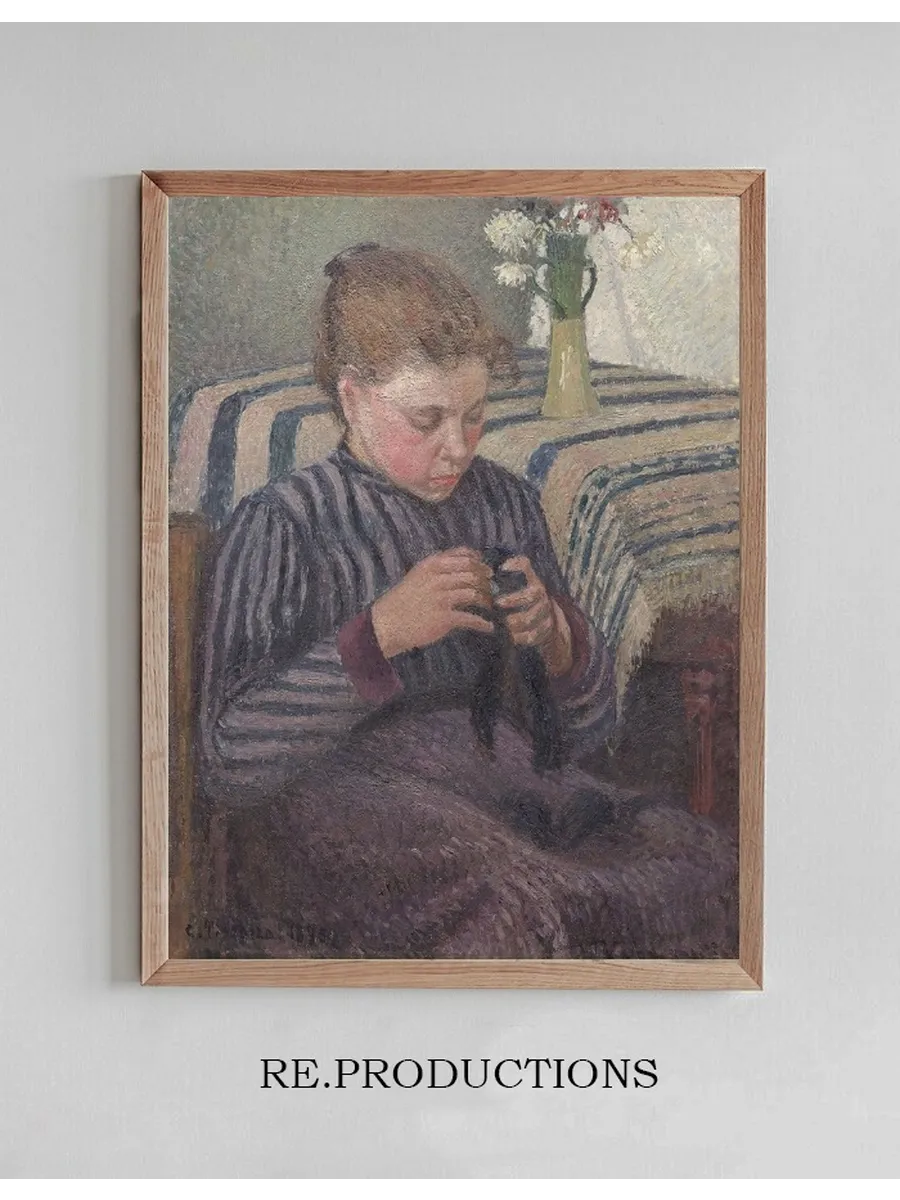 Woman Mending