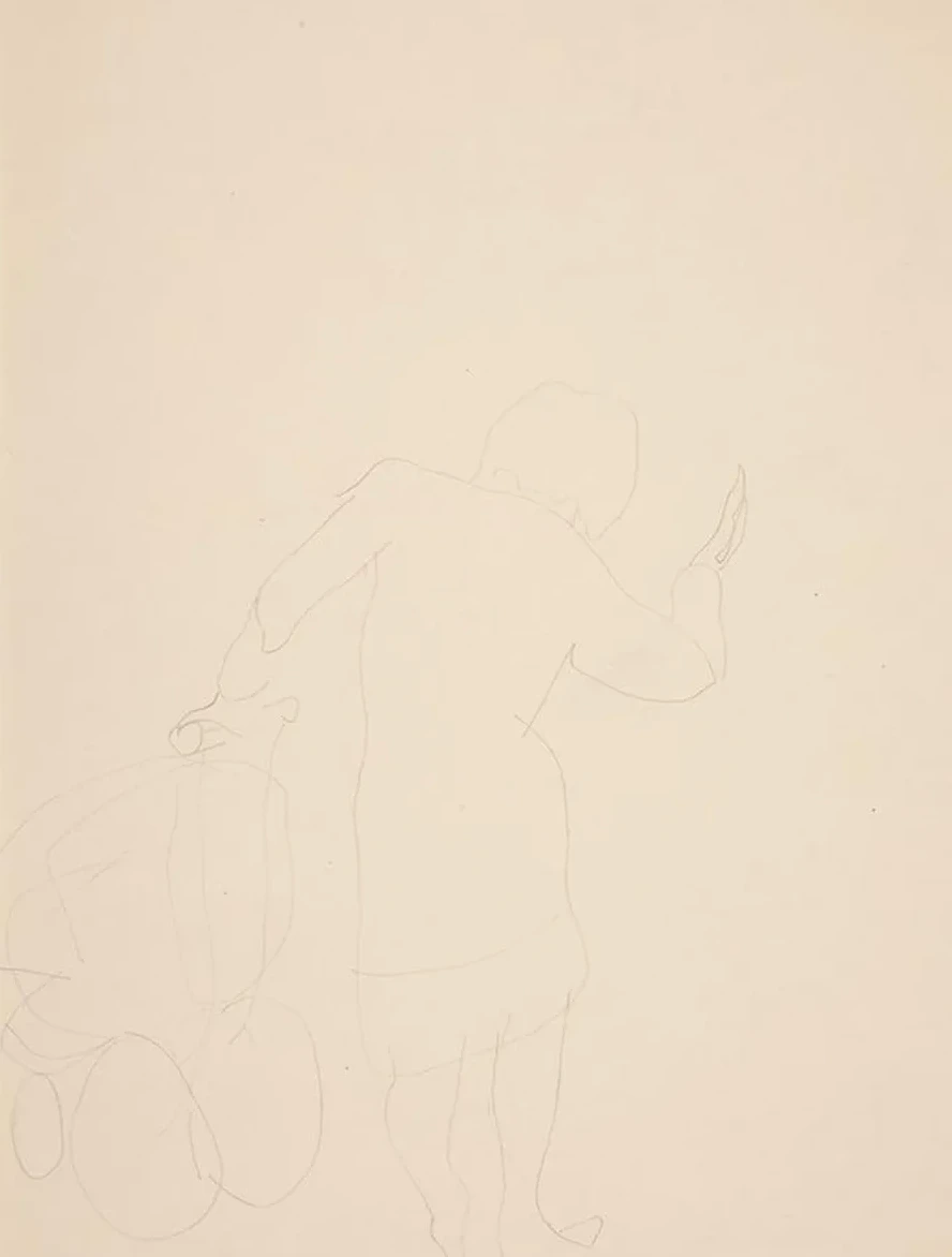 Woman Pushing Carriage