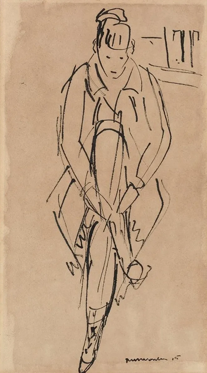 Woman Putting on Shoes