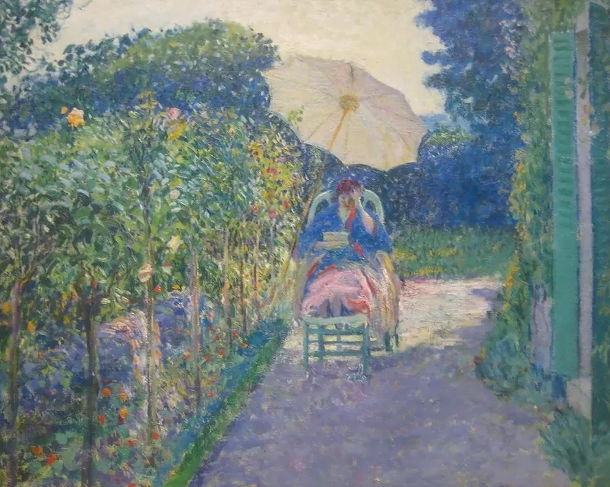 Woman Seated in a Garden