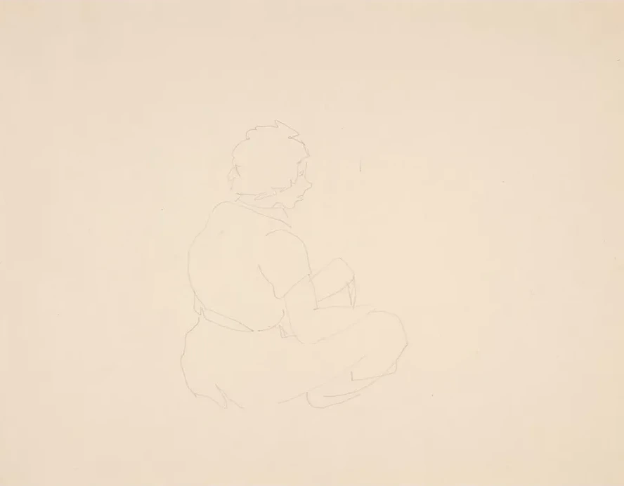 Woman Seated on Beach, Probably Inprovincetown