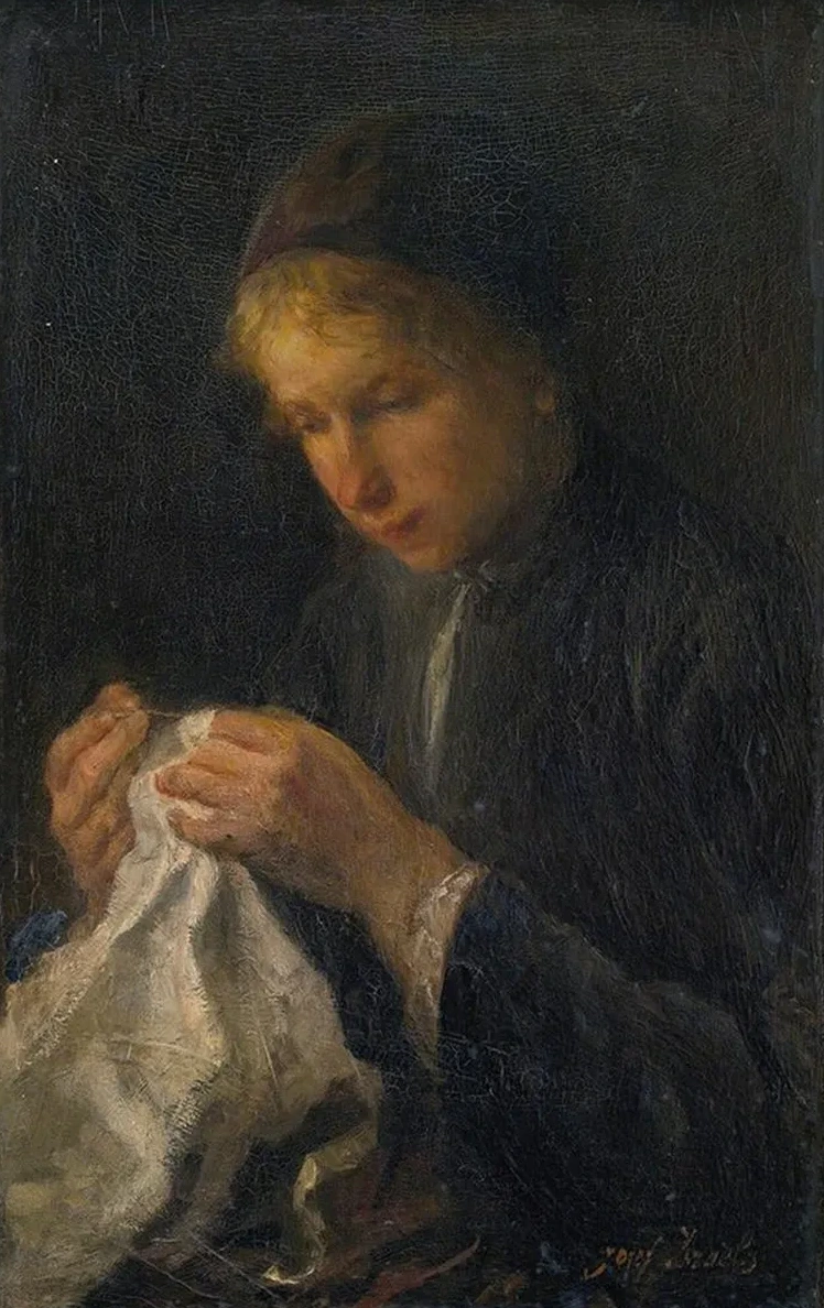 Woman Sewing