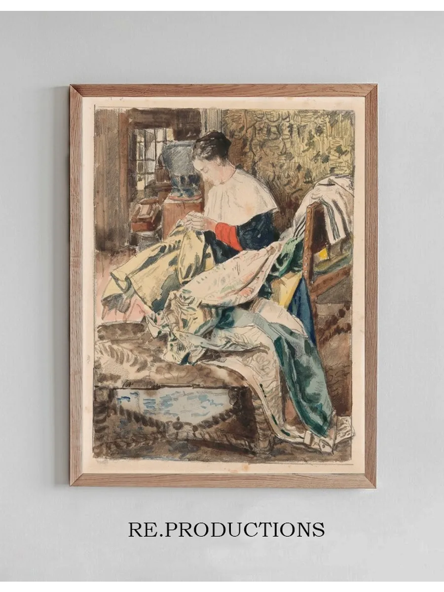 Woman Sewing