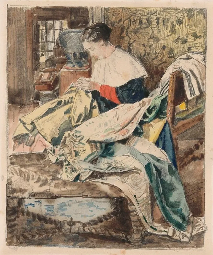 Woman Sewing