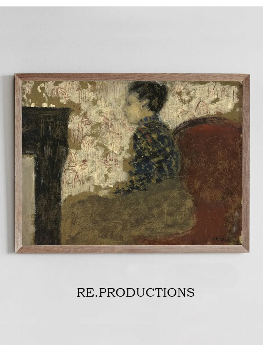 Woman Sitting by the Fireside