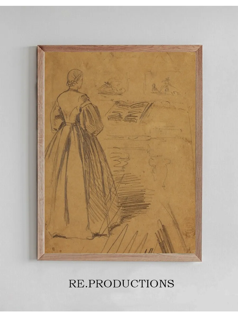 Woman Standing Before a Piano