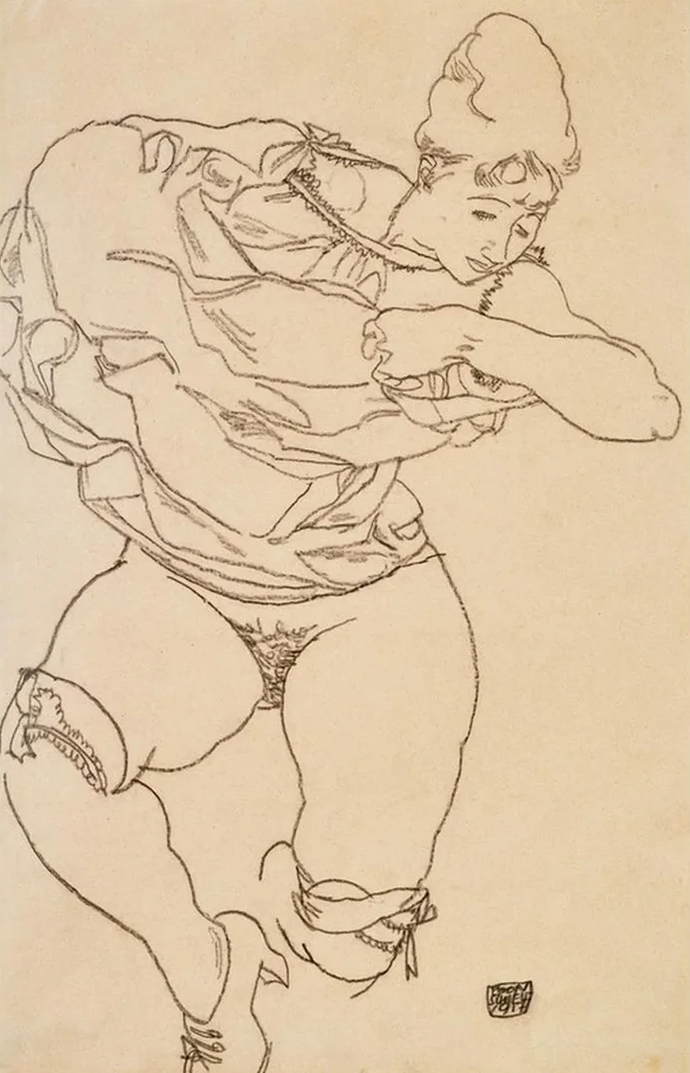 Woman Undressing