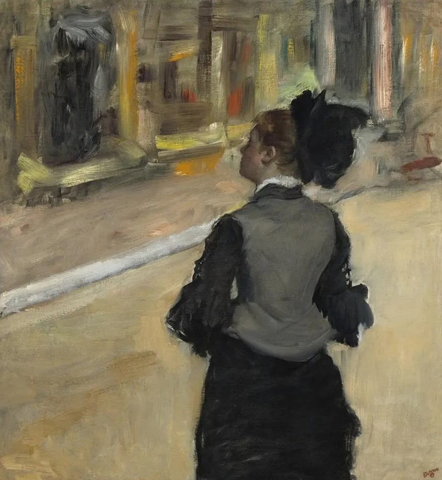 Woman Viewed from Behind (Visit to a Museum)