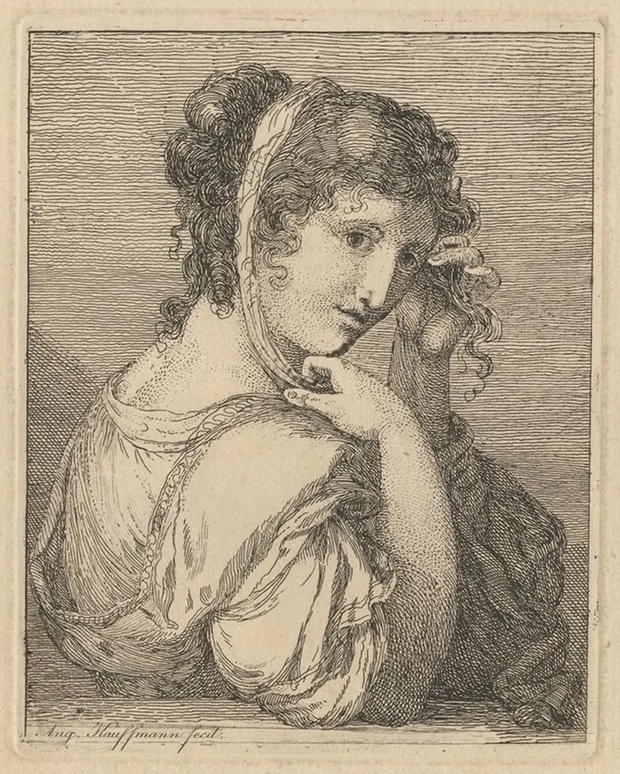 Woman Weeping Beside an Urn