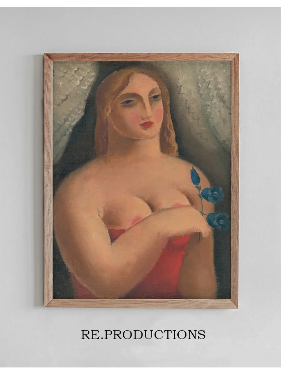 Woman With Bellflowers