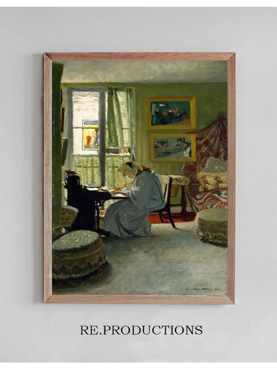 Woman Writing in an Interior