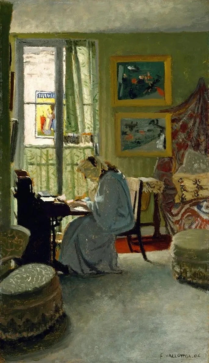 Woman Writing in an Interior