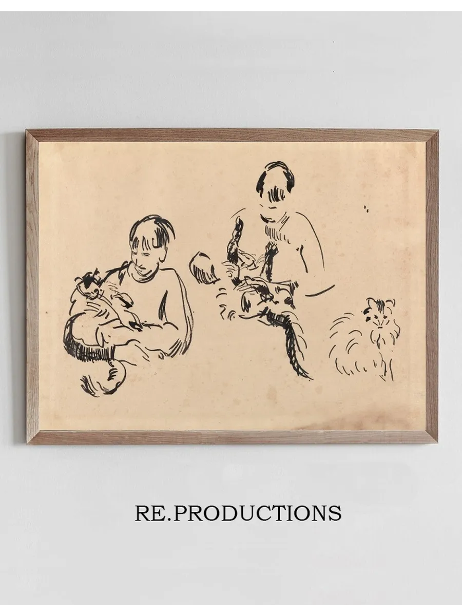 Woman and Cat