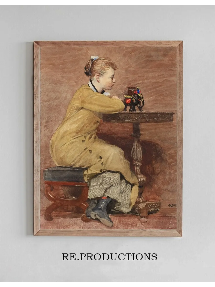 Woman and Elephant