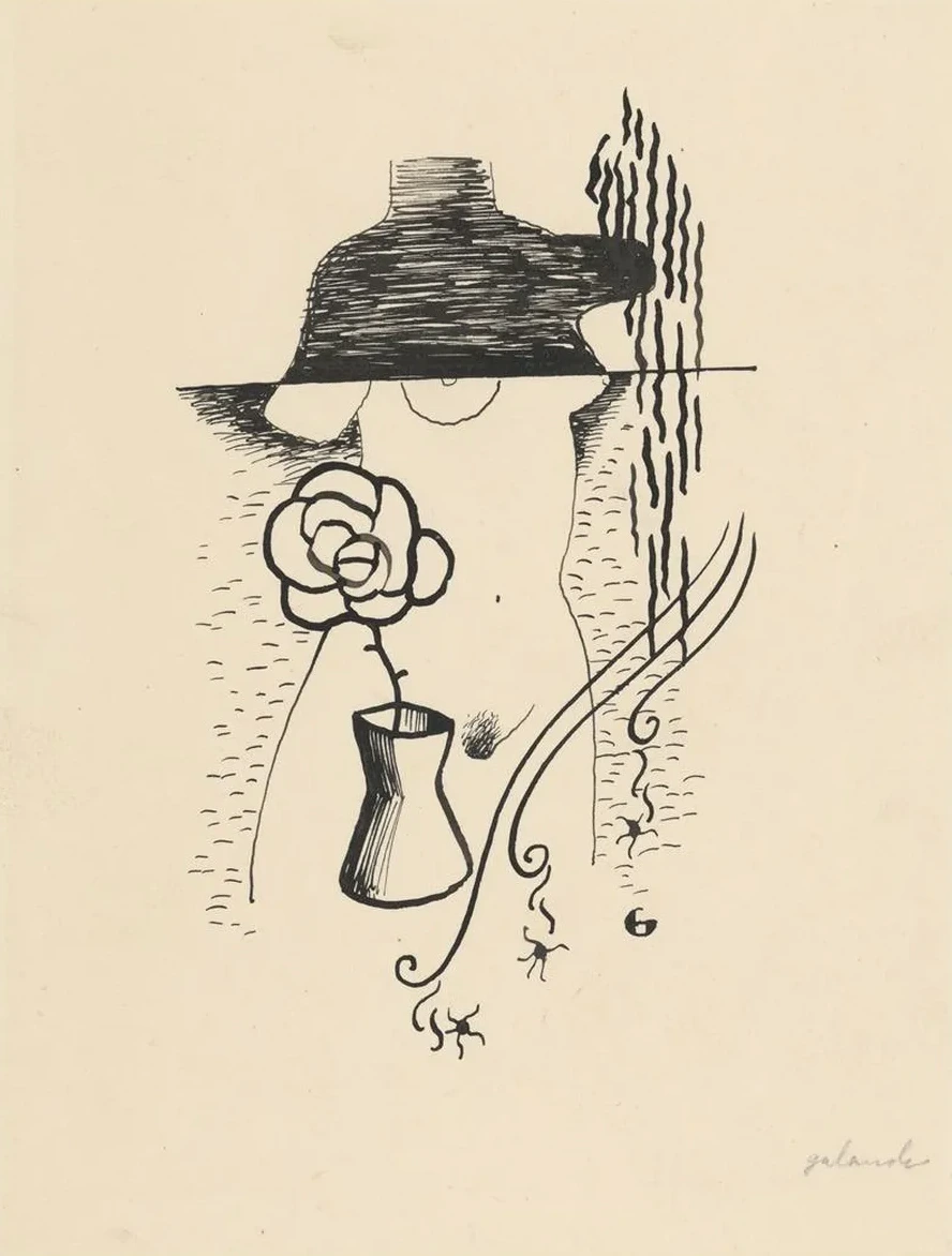Woman and Flower