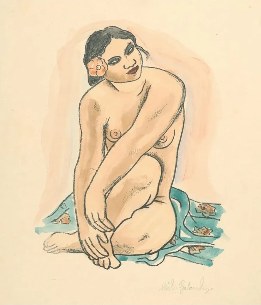 Woman and Flower