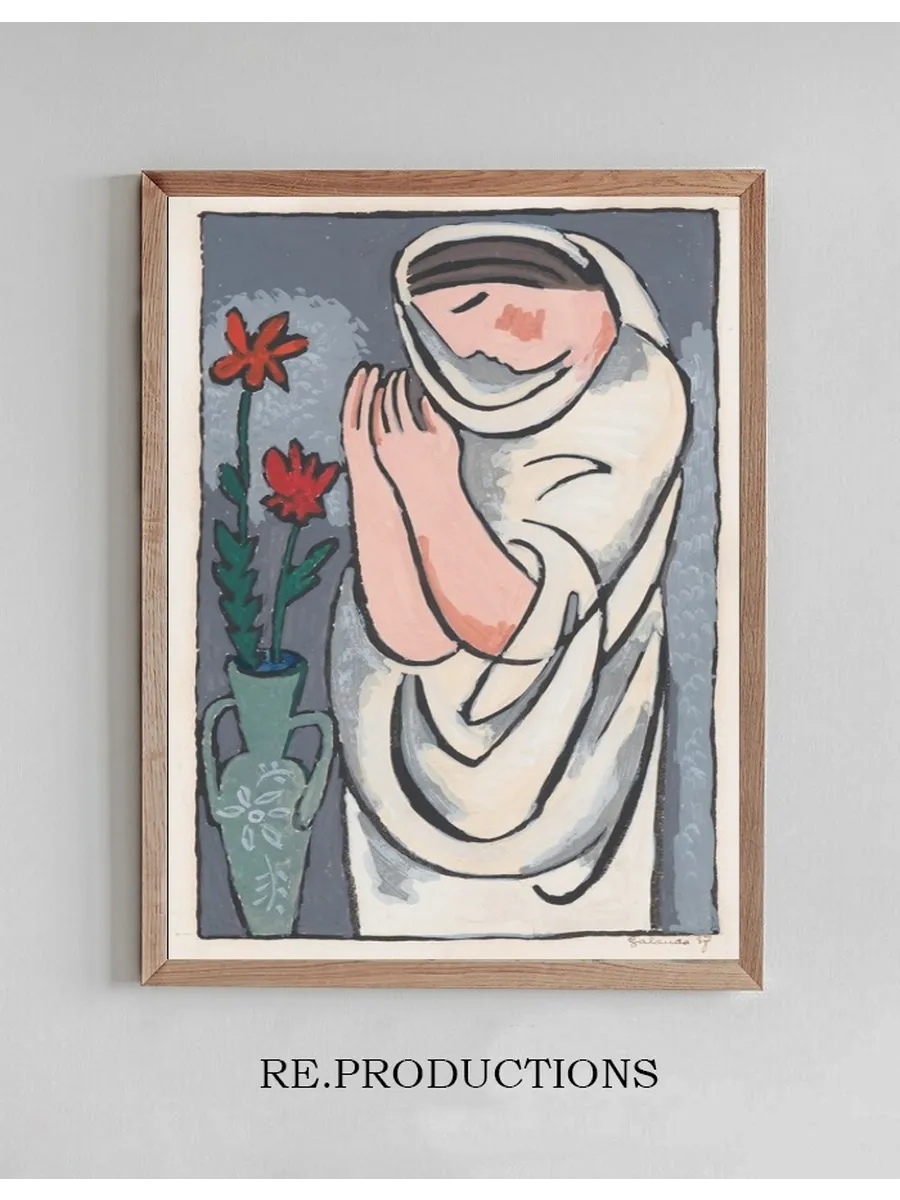 Woman and Flower