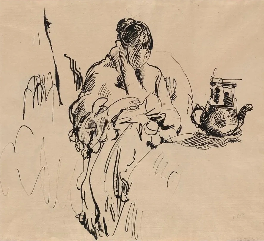 Woman at Breakfast