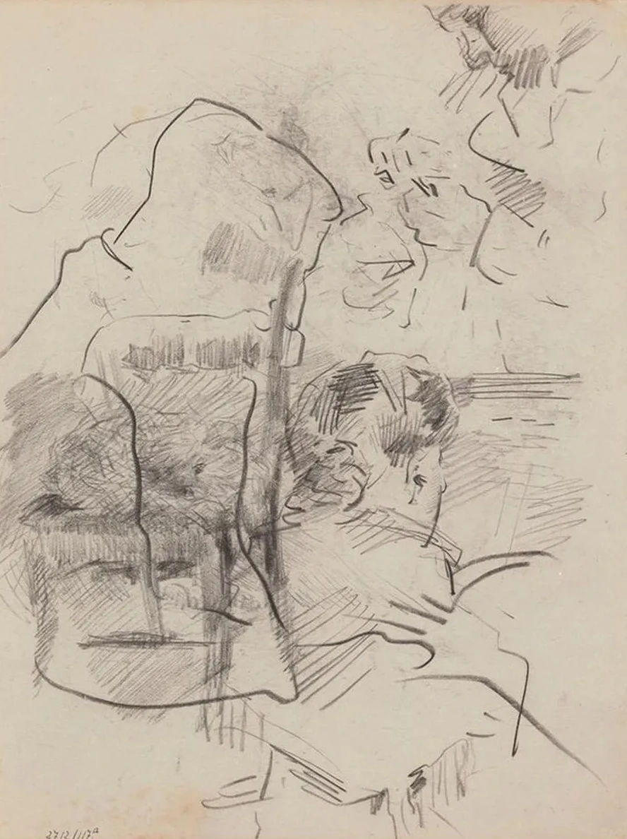 Woman at Keyboard and Alfred William Finch
