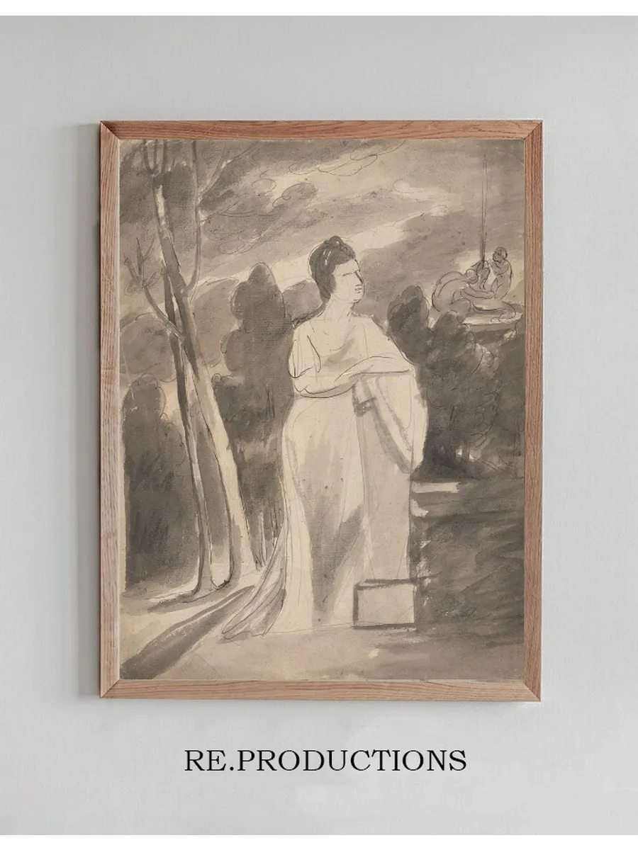Woman at a Column