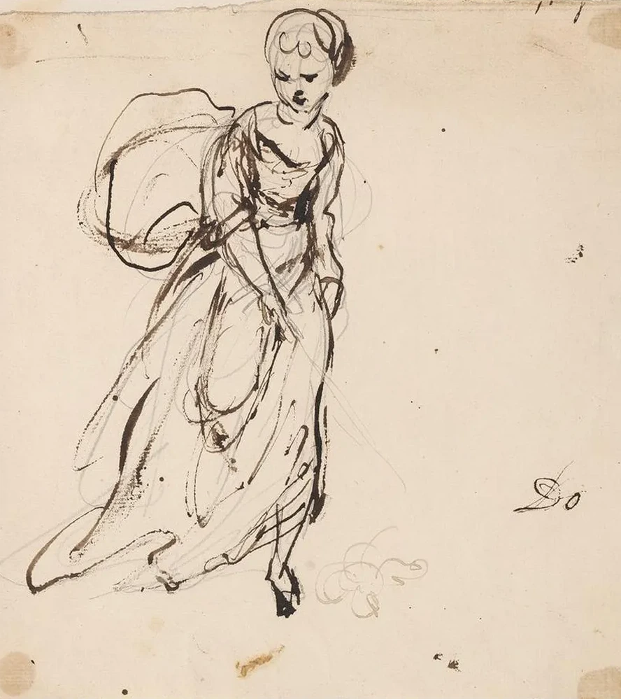 Woman in Long Dress
