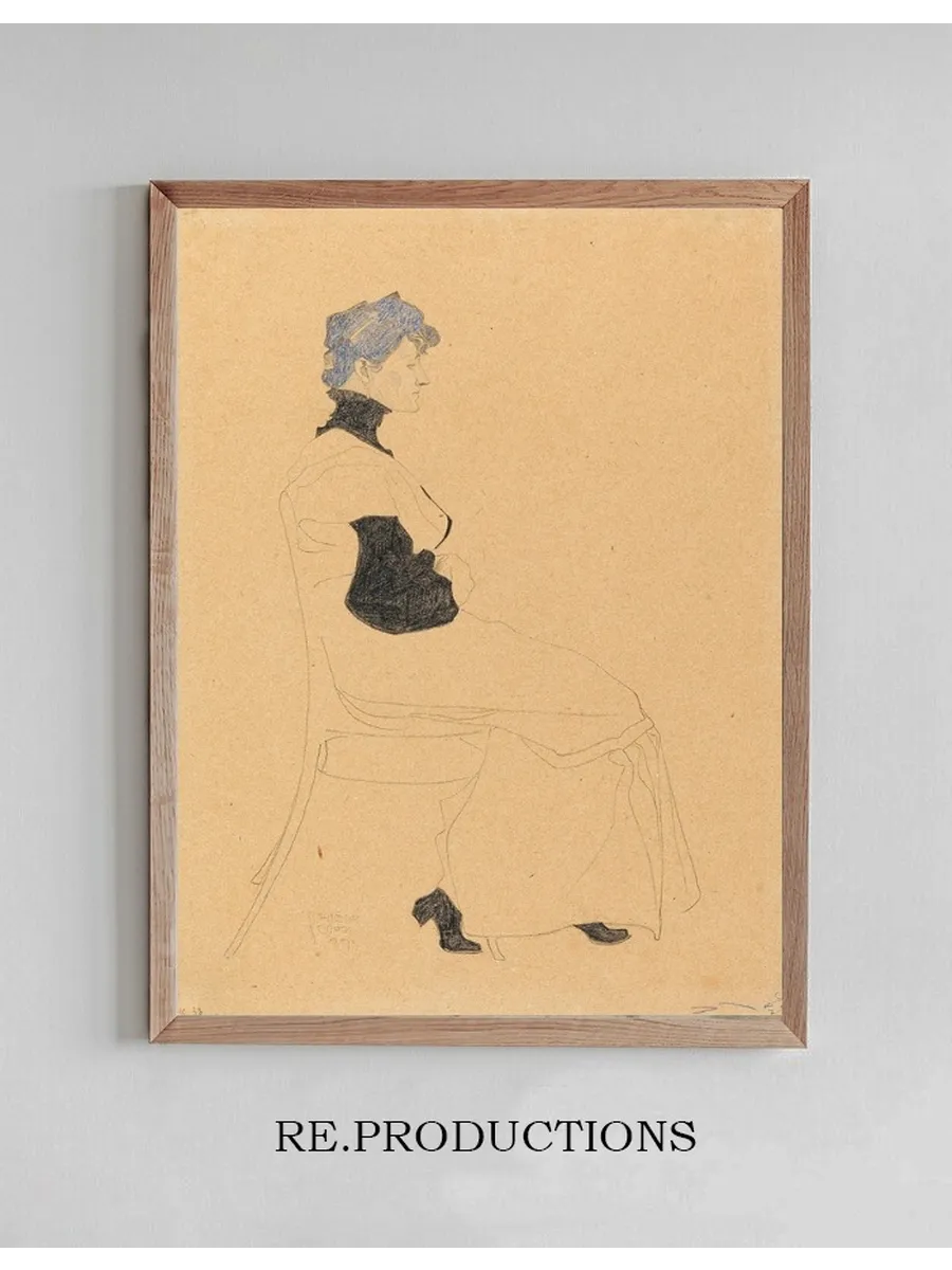 Woman in Profile, Seated in a Chair