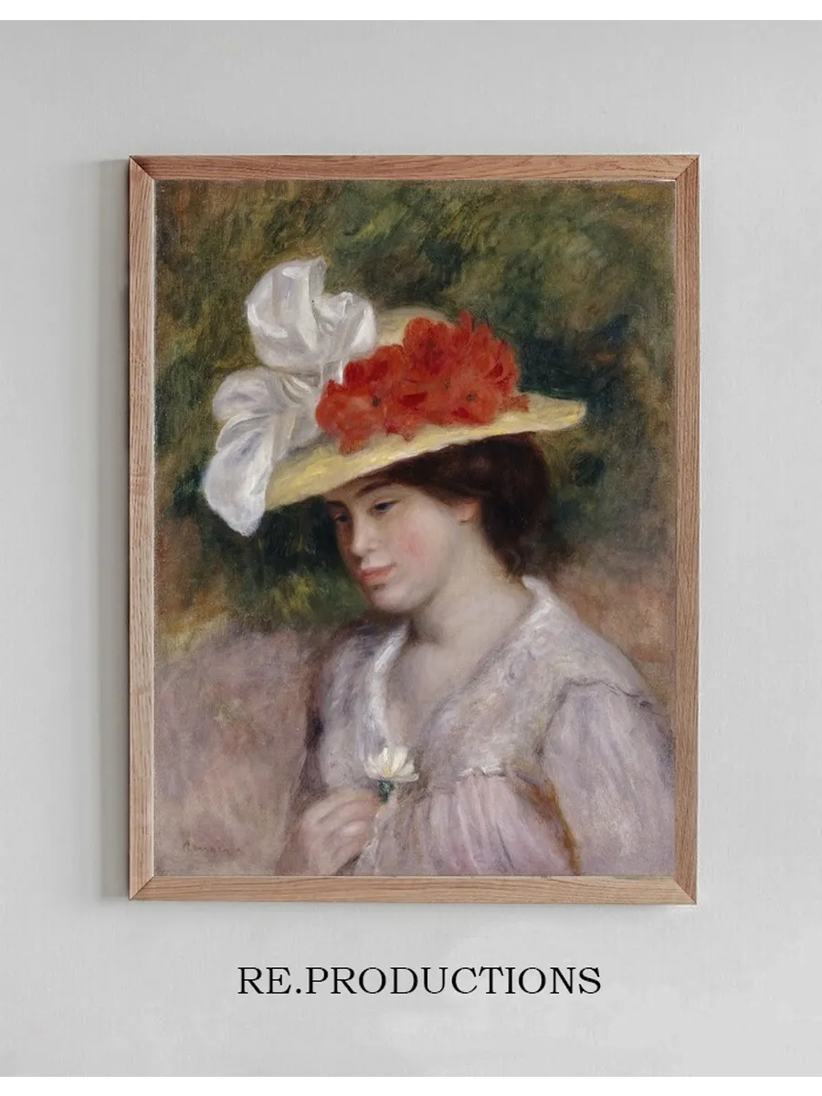 Woman in a Flowered Hat