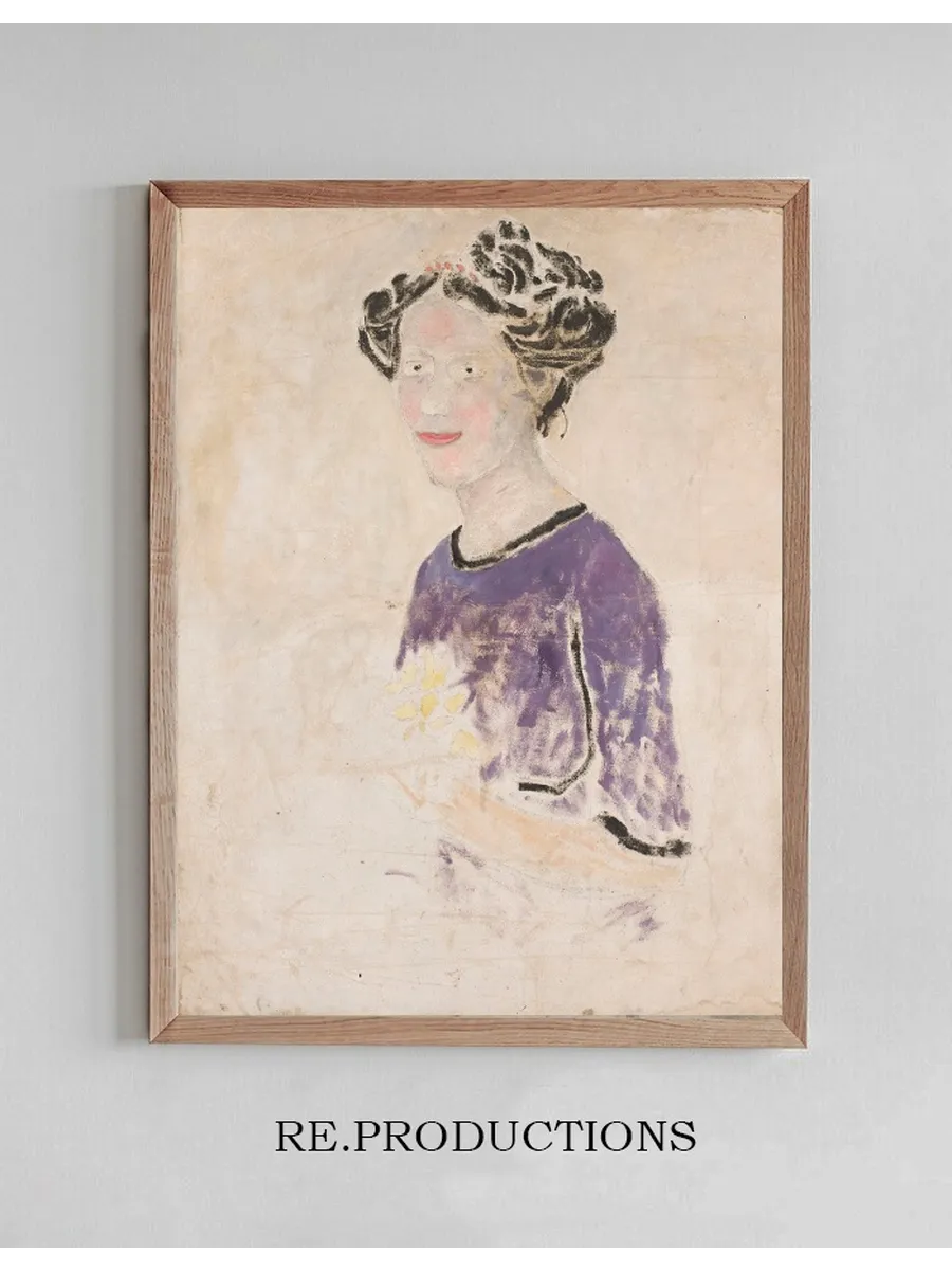 Woman in a Lilac Dress