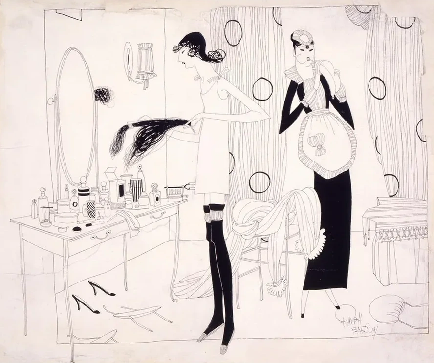 Woman in Dressing Room