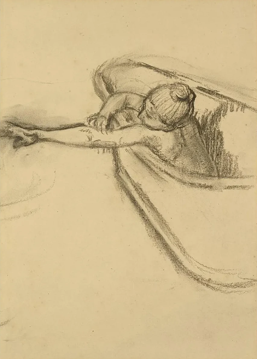Woman in the Bath Drying her Arm