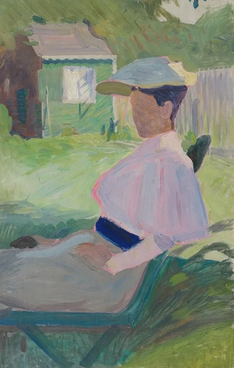Woman on Garden Chair, Visby