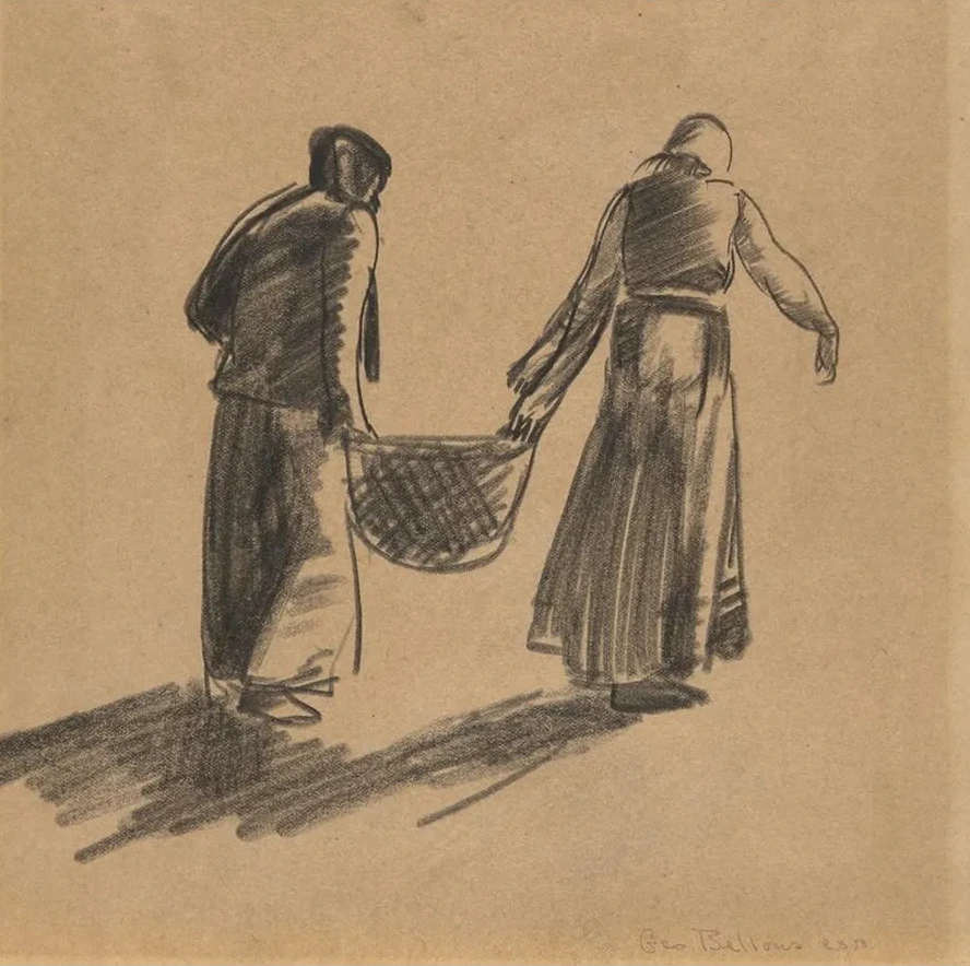 Woman with Basket, and Cover Sheet with Printinginstructions