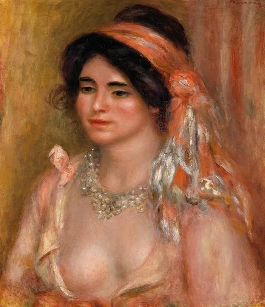 Woman with Black Hair (jeune Femme Avec Cheveux Noirs, Buste)