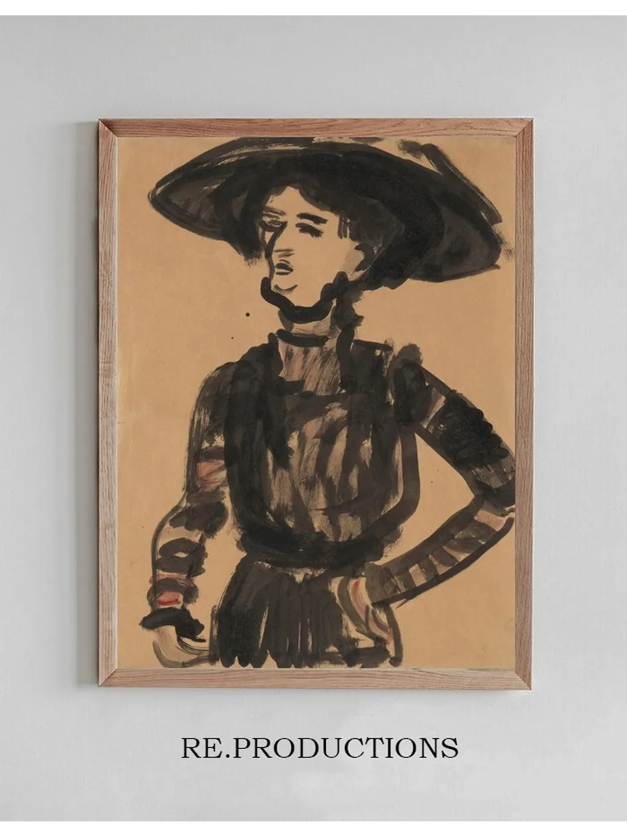 Woman with Black Hat