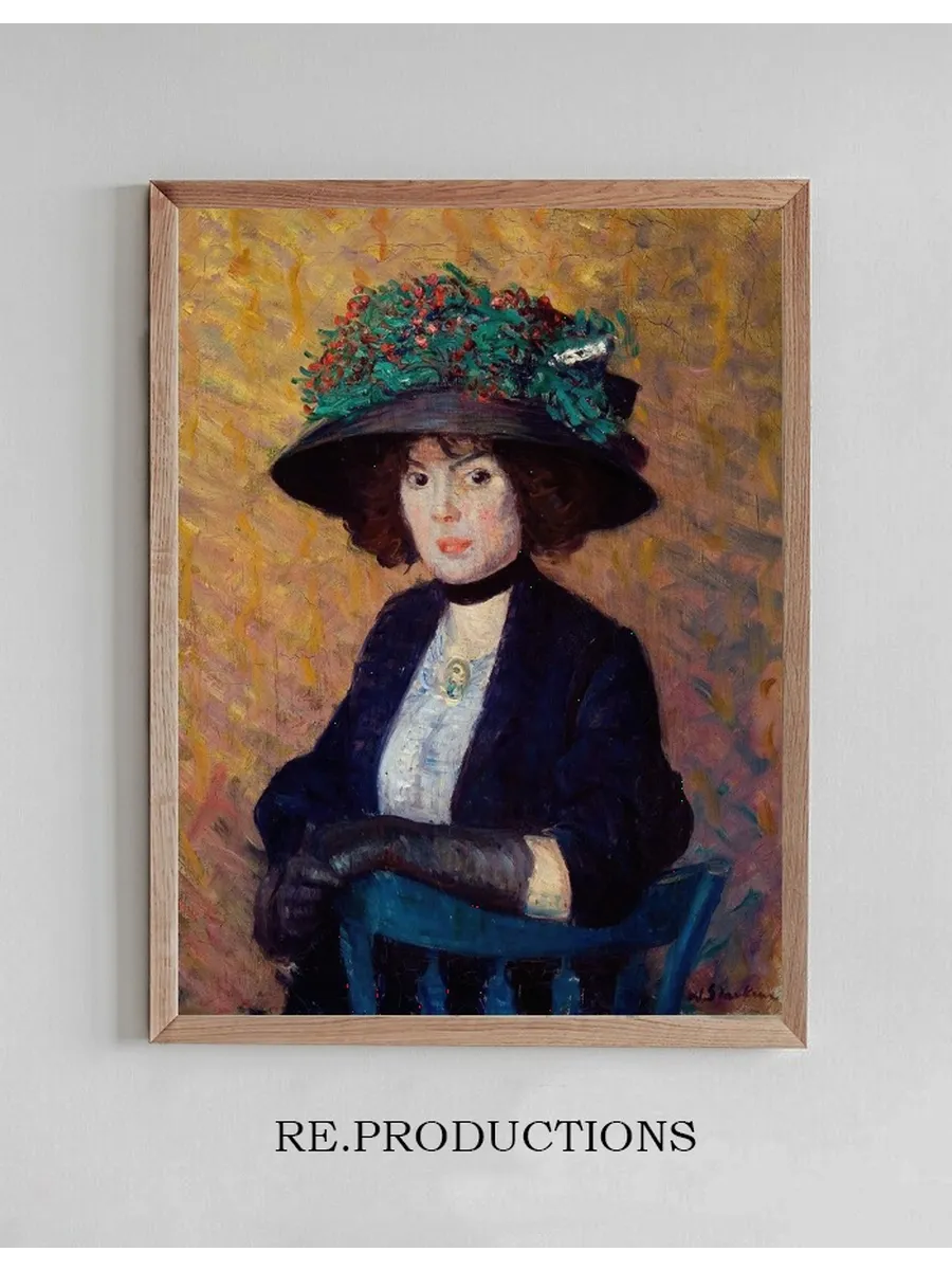Woman with Green Hat
