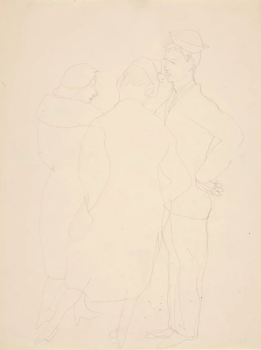 Woman with Two Sailors