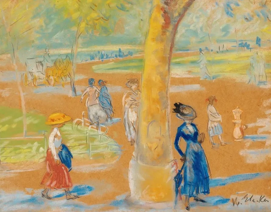 Woman with Umbrella, Washington Square