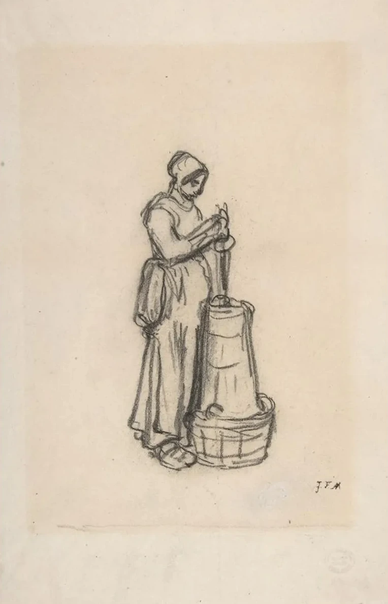 Woman with a Churn