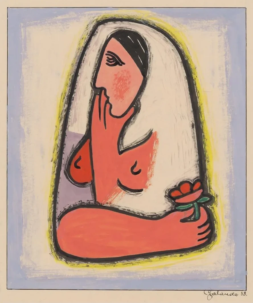 Woman with a Flower