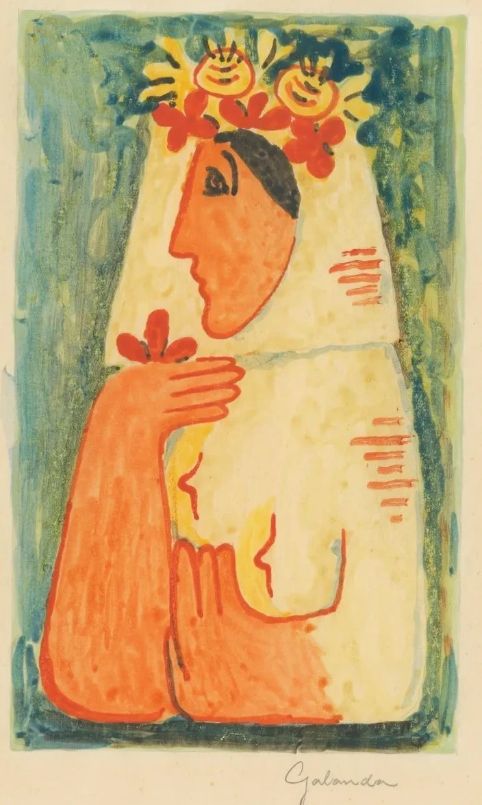 Woman with a Garland