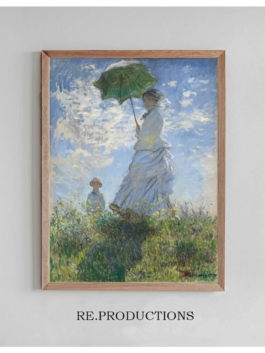 Woman with a Parasol Madame Monet and Her Son