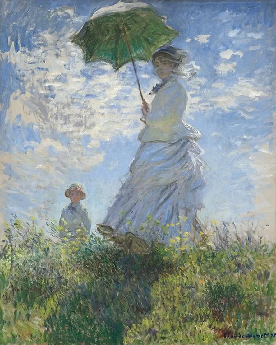 Woman with a Parasol Madame Monet and Her Son