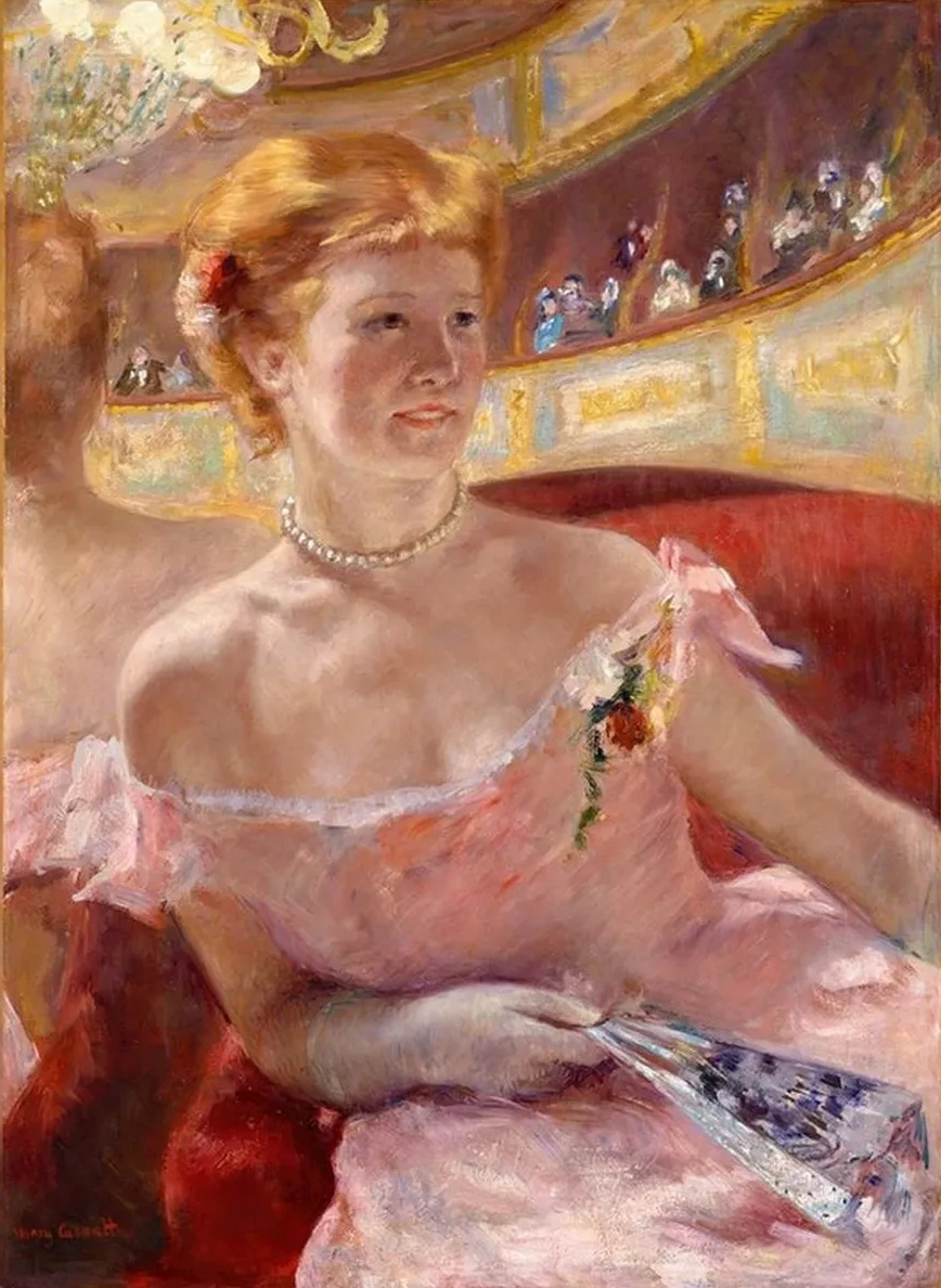 Woman with a Pearl Necklace in a Loge