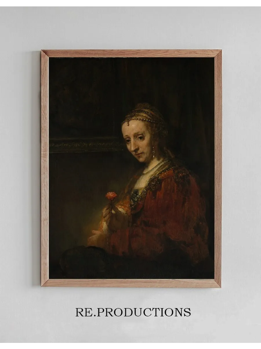 Woman with a Pink
