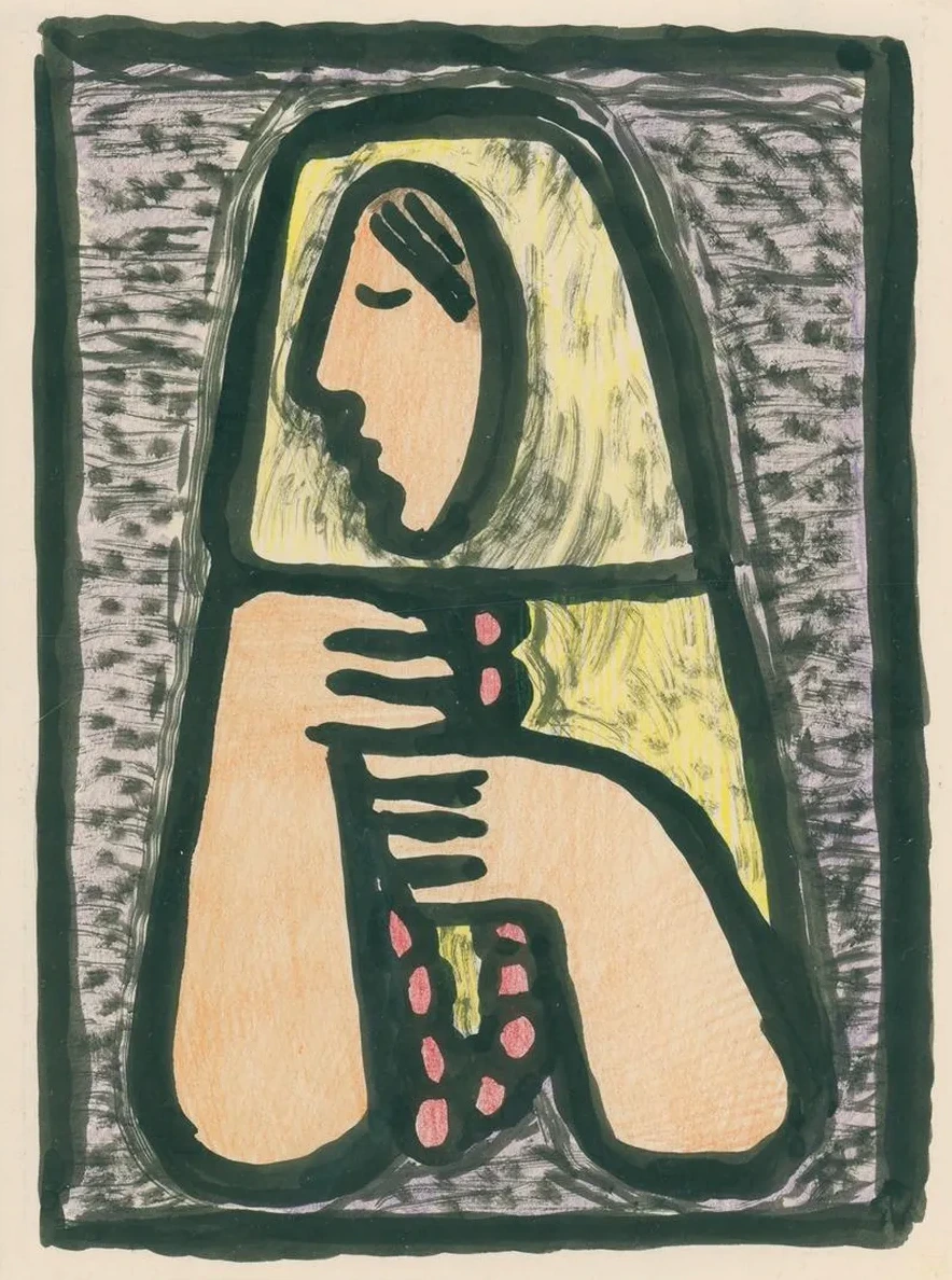 Woman with a Rosary