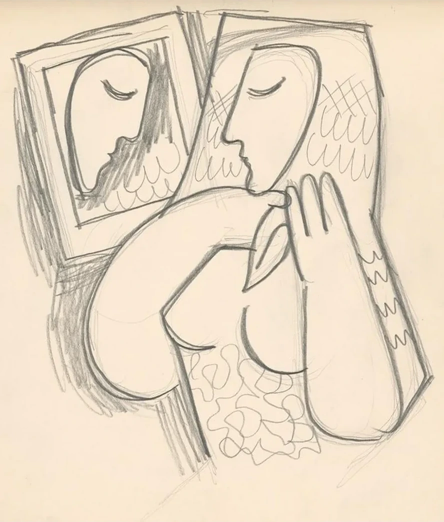Woman with a Mirror